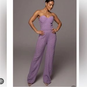 NWT knit Elvina Sweater SET pant (tall girl friendly) & Davina Bustier Top